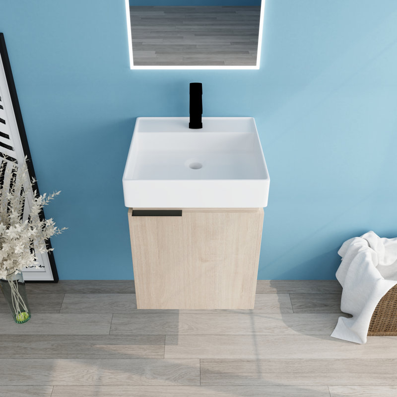 Ensemble de meuble-lavabo simple mural 18 po Morandi