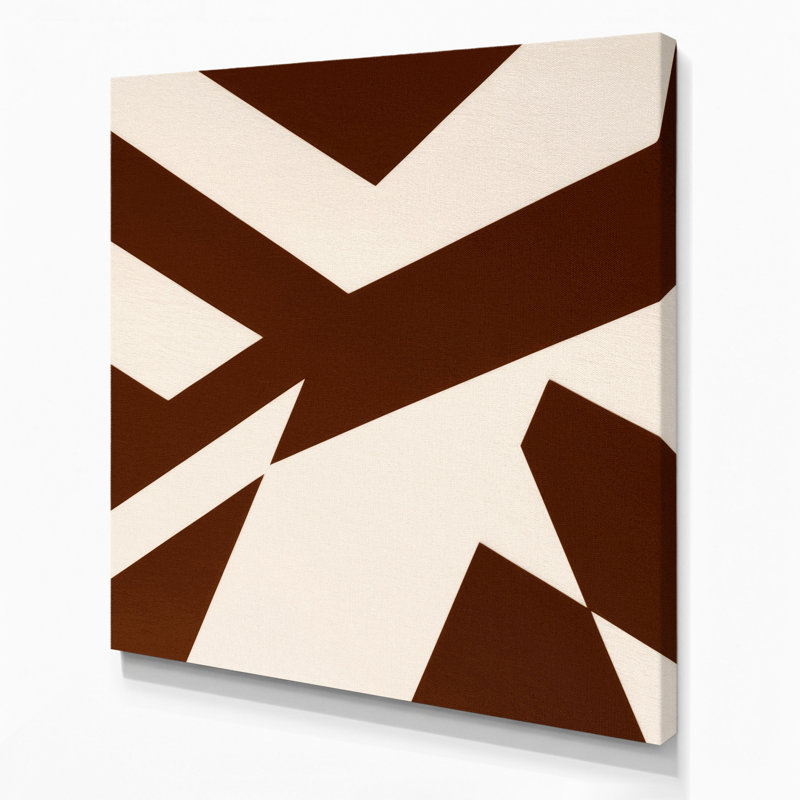 Minimalisme 64, art mural sur toile rouge, H 16 po x l 16 po