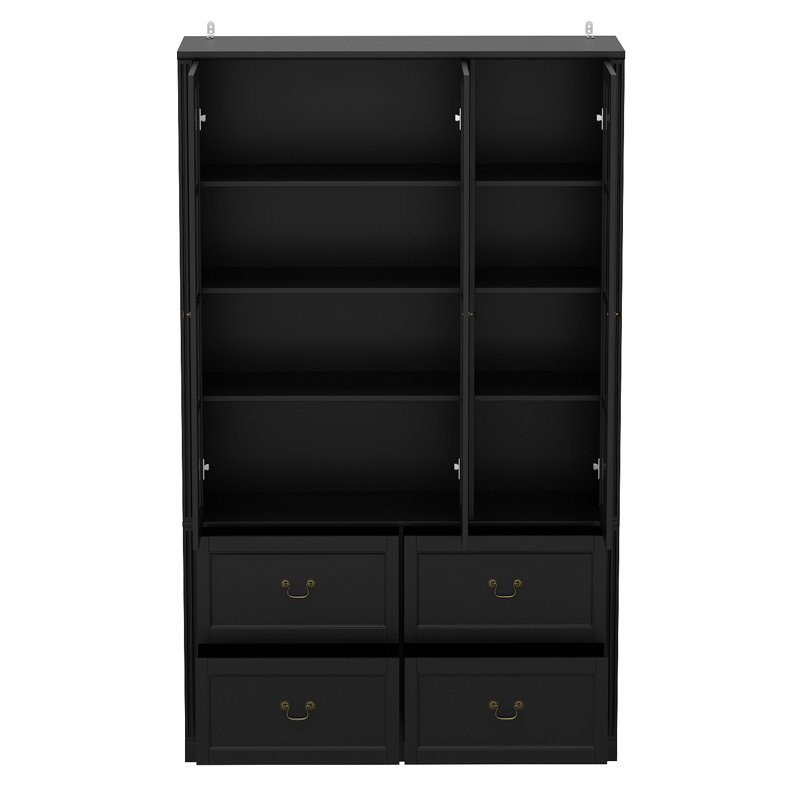 Binegar 78.7'' China Cabinet, Black