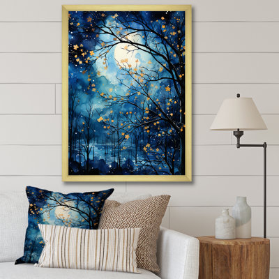 Décoration murale arbre au clair de lune III - paysage arbres