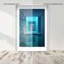 Cerulean Corridor I Framed Graphic Art-1179625034-1239605565