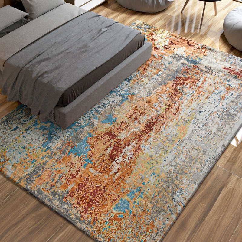 Camouflage Area Rug in Multi-Colored, Rectangle 2' x 3'
