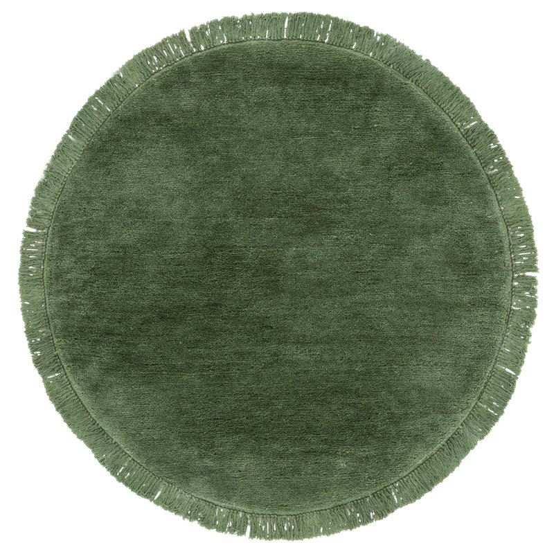 Tapis de couleur unie performance touffeté à la main Vermont 575, Rond 5 pi