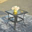 Lexa Patio Side Table With Glass