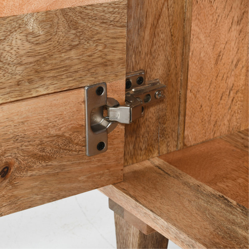 Table de chevet en bois naturel