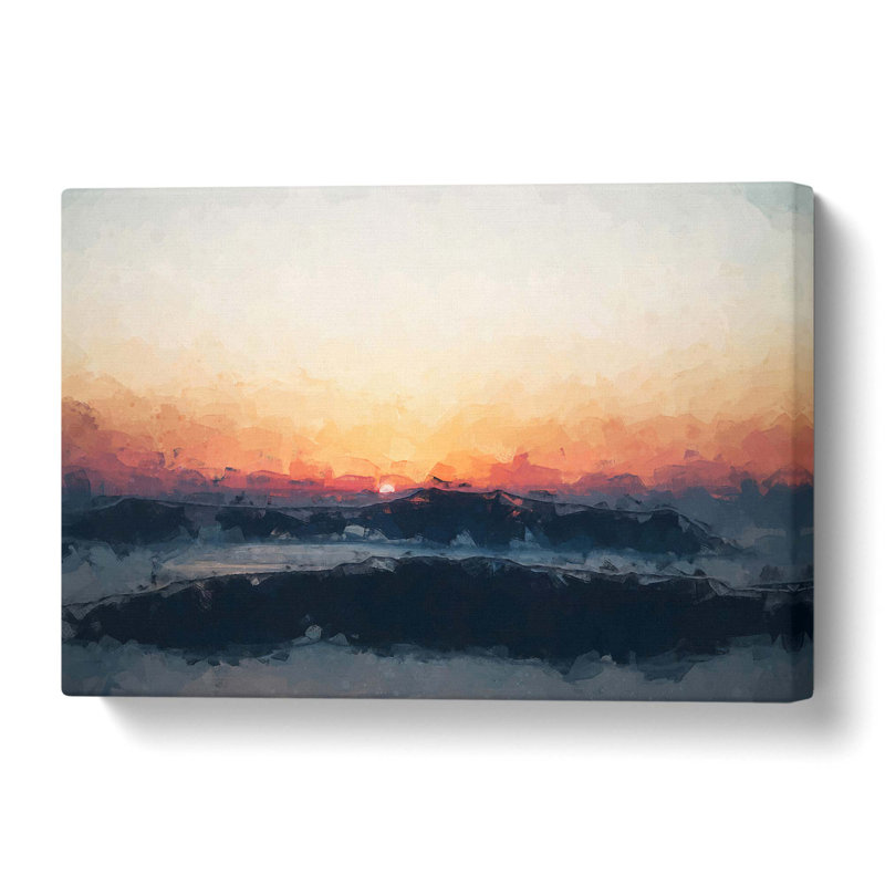 Sunrise In Greece In Abstract - Wrapped Canvas Print, 60 cm H x 90 cm W