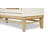 Venice - 4-Door Credenza - White, Natural Finish