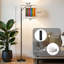 Lampe sur pied Arc avec abat-jour réglable