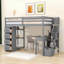 Lit superposé simple 6 tiroirs avec bureau intégré Hazbije-827088147