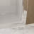 37-36 "X 72" Shower Door,  1/4"(6Mm)  Tempered Glass, Aluminum Frame