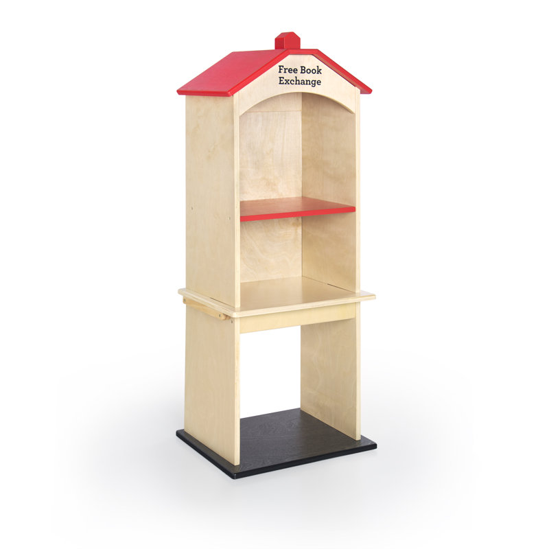Birch 42" Tall Kids' Book Stand with 3 Shelves