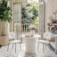 Modern dining chairs set of 2, upholstered accent chairs with metal legs-1134078745-1134078746