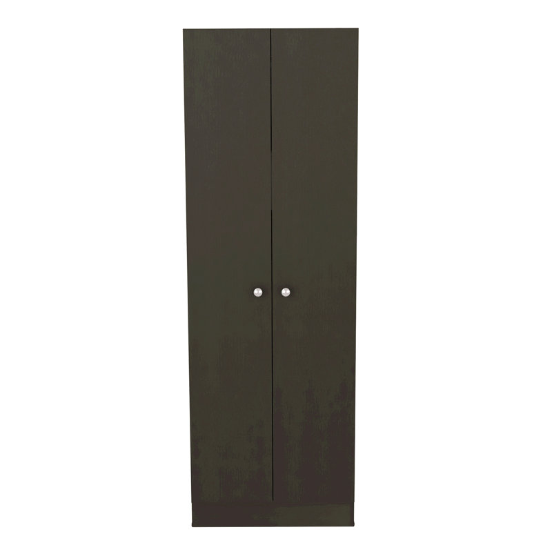 Armoire pour garde-manger, cinq tablettes, armoire à double porte, Noir