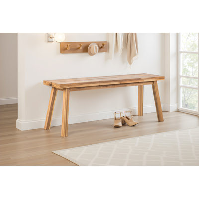 Solid Wood Outdoor Bench