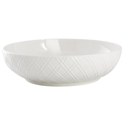 Gibson Home Great Essentials 2 Piece Fine Ceramic 8.2in Dinner Bowl Set in White