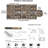 Abubaker Peel & Stick Brick Roll