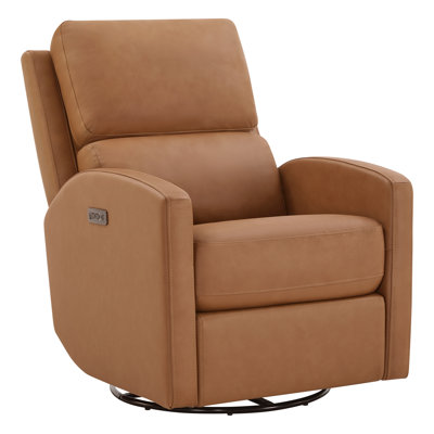 Fauteuil inclinable électrique berçant moderne en cuir pivotant avec port USB