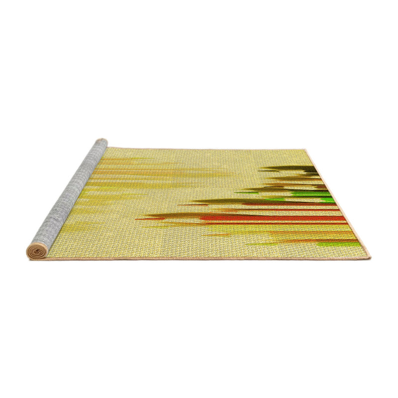 Washable Abstract Indoor Rug, Round 8'