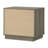 2-Drawer Nightstand Bedside Table Grey Oak