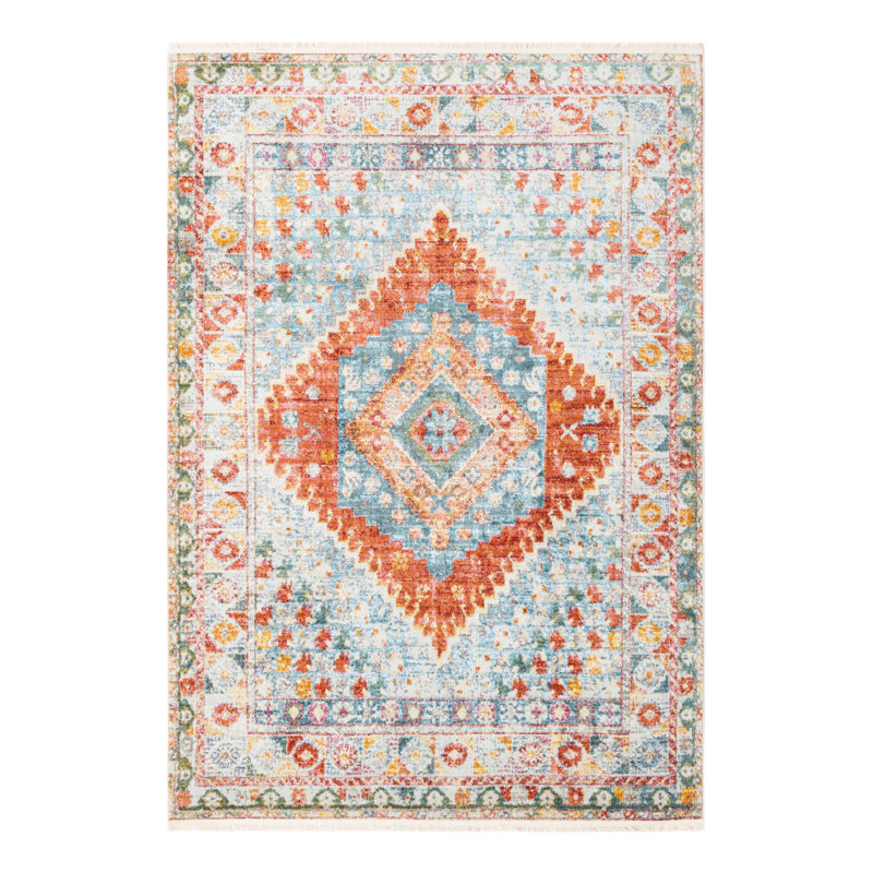 Tapis Haefner_Salmon, Rectangle de 10 pi x 14 pi