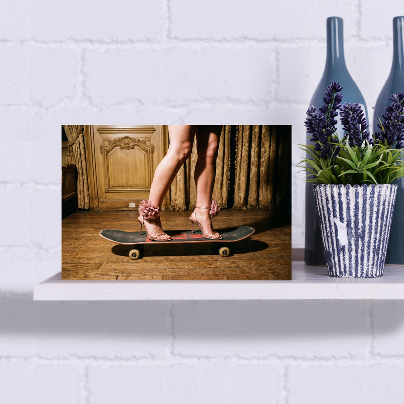High Heels Skateboard Style by Andreas Magnusson - Wrapped Canvas Print, 30.48 cm H x 45.72 cm W