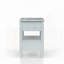 Table de chevet ouverte avec 2 tiroirs-2099469673