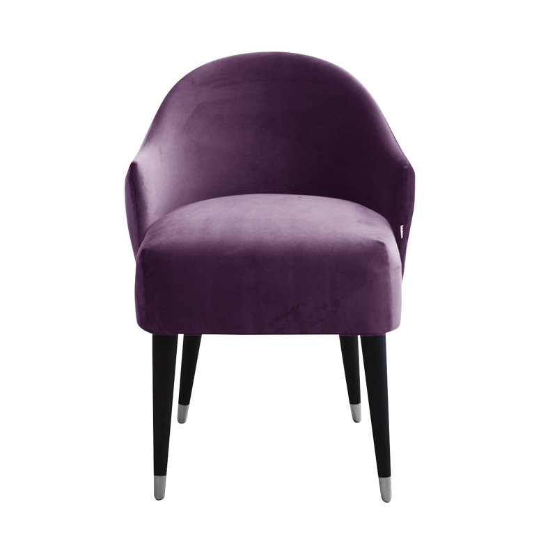 Emi Upholstered Barrel Chair, Violet