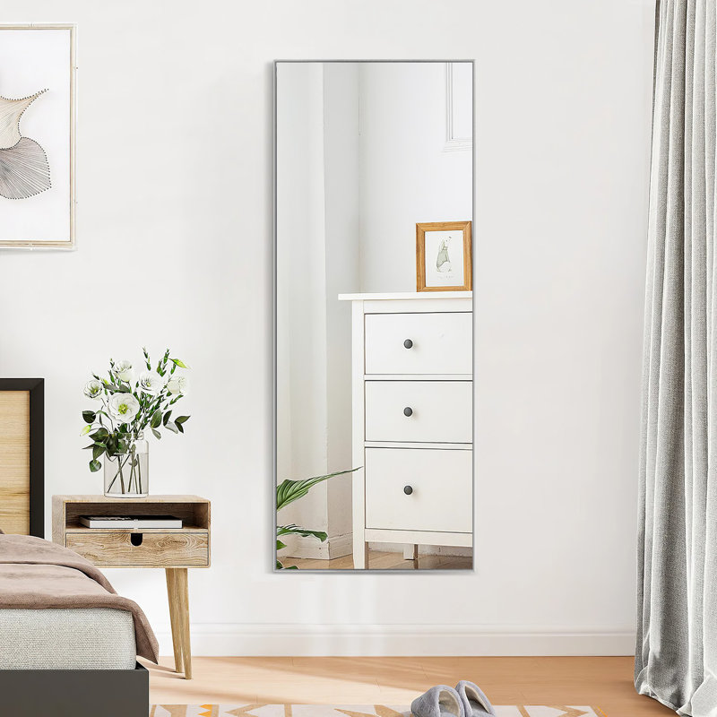 Miroir de salle de bain mural Talma, Gris clair, H 59 po x l 19 po