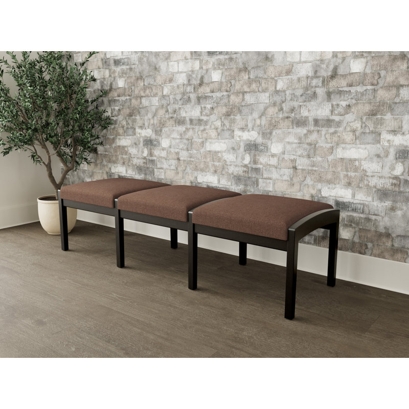 Banc en bois 3 places Lenox, Noir, noir, noir, noir, Café Archetype