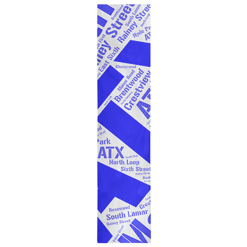 Chemin de table, 90 po x 16 po, Bleu, Austin