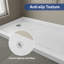 Base de douche 54 po x 36 po blanc pur avec 3 brides amovibles
