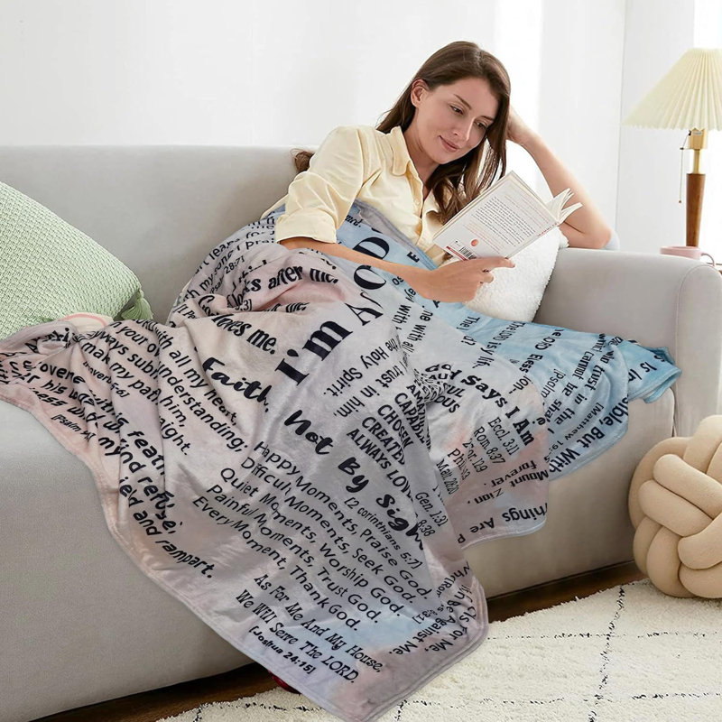 Couverture pour femme Christian, L 50 po x l 40 po