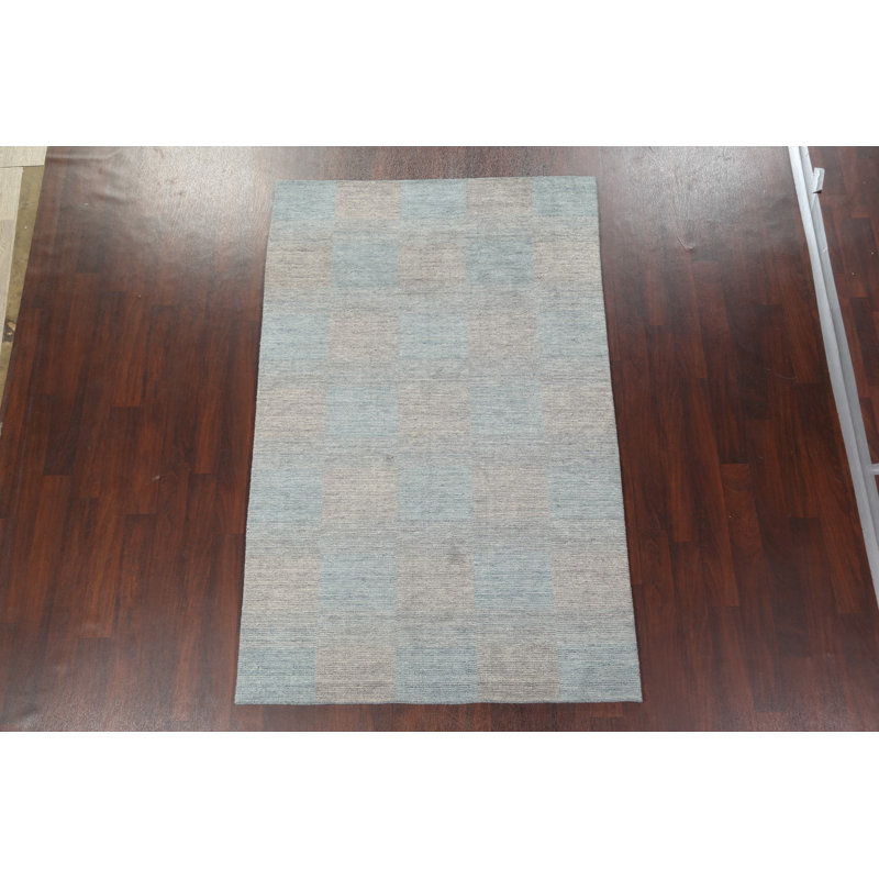 Tapis damier Gabbeh 5 x 8