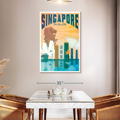 Singapore Tourism Vintage Poster