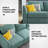 Upholstered L-Shaped Sectional Reversible