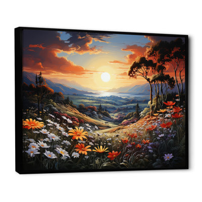 Wildflowers Sunlit Meadows sur toile