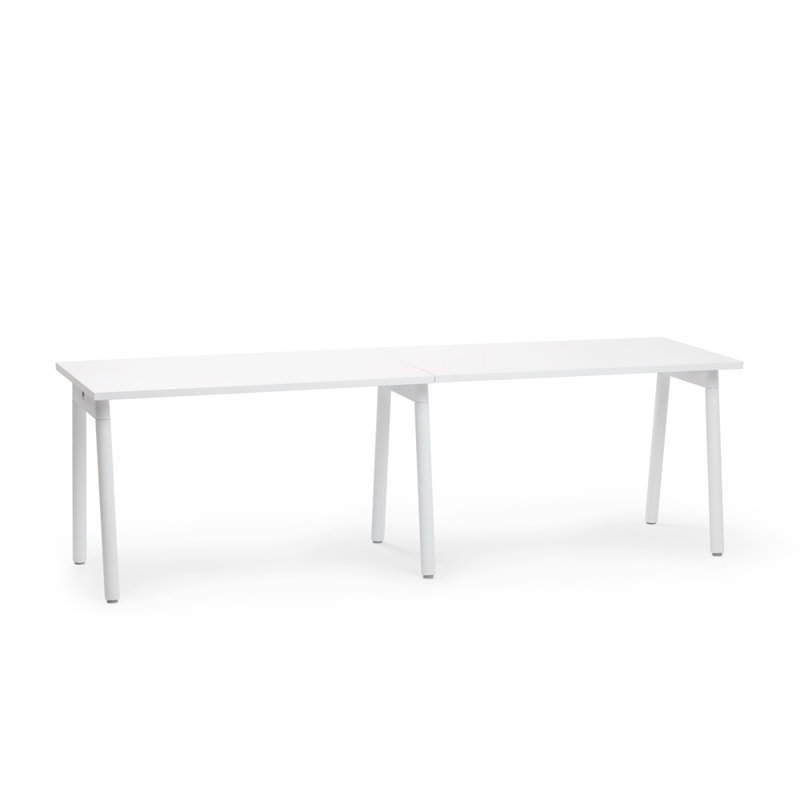Bureau simple Series A, 47 po, blanc, Satin