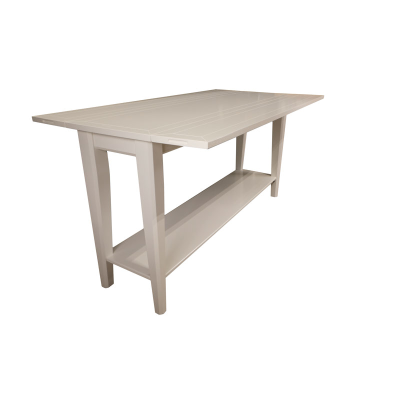 Console en bois massif Habiba, Blanc