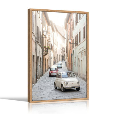 European Street Canvas Wall Art Oil Painting Print Set Of 1