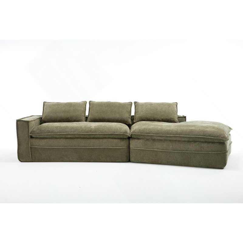 Canapé modulaire Modern, Tissu vert