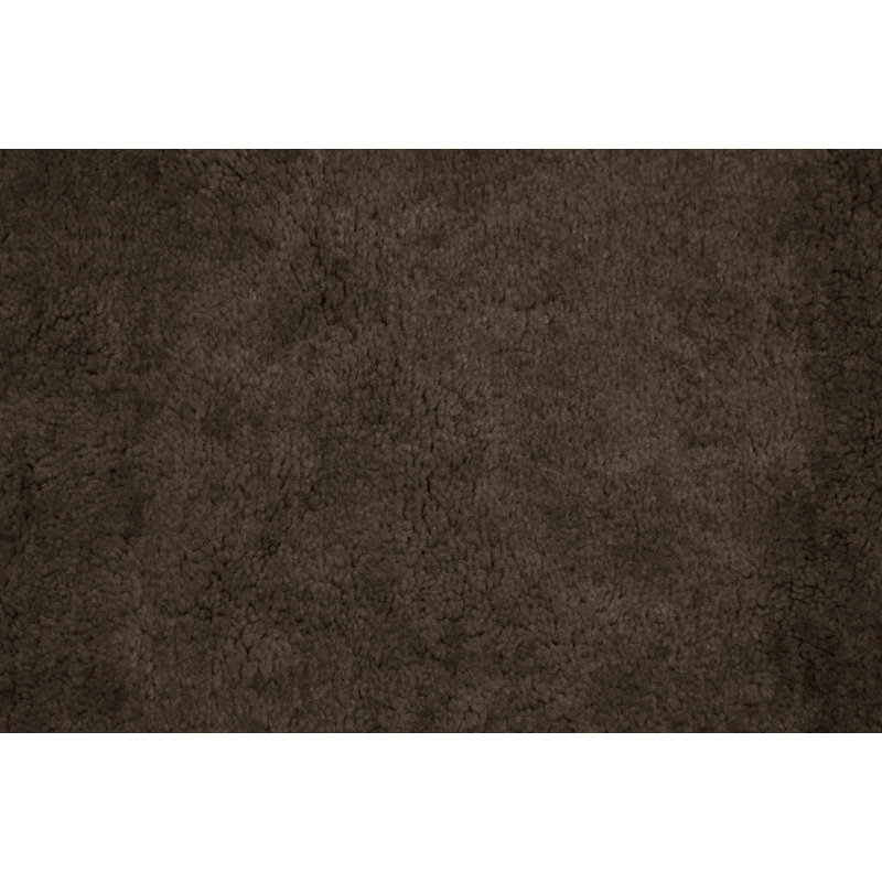 Tapis pour salle de bain en nylon avec envers antidérapant, Chocolat, 60" x 96"