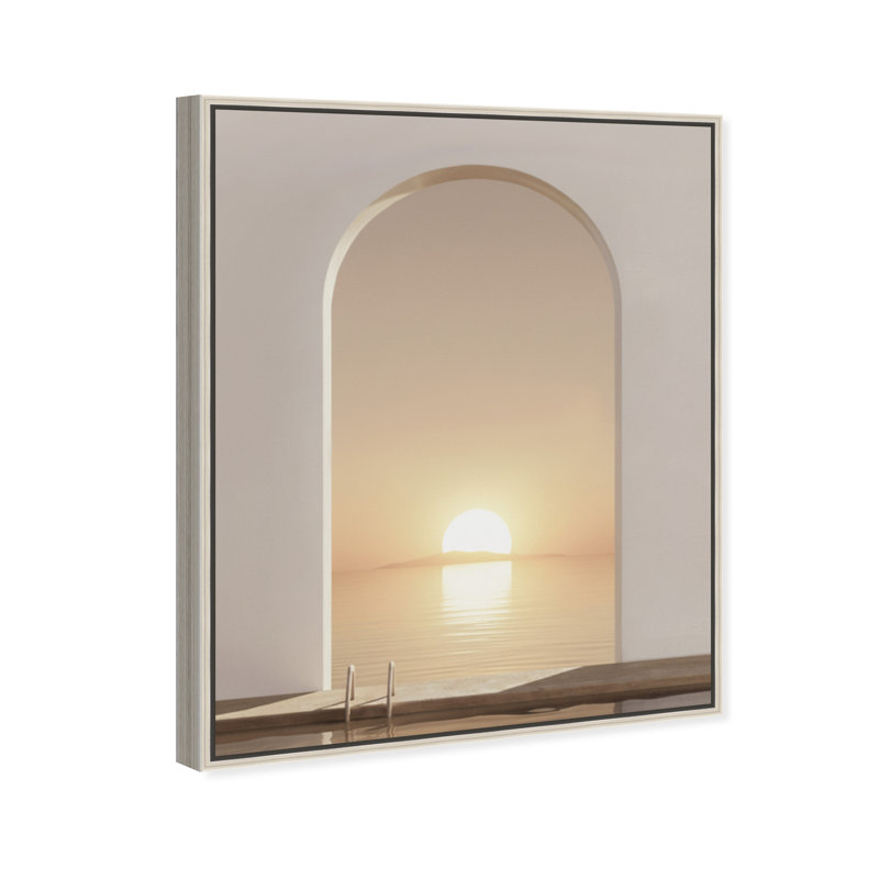Sunset Warmth Print by Oliver Gal, 21"H x 25"W, Silver Floater Frame