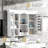Bathroom Wall Mounted Saver, White, Adjustable Shelf Storage Solution Vase, Shelving For Small Items