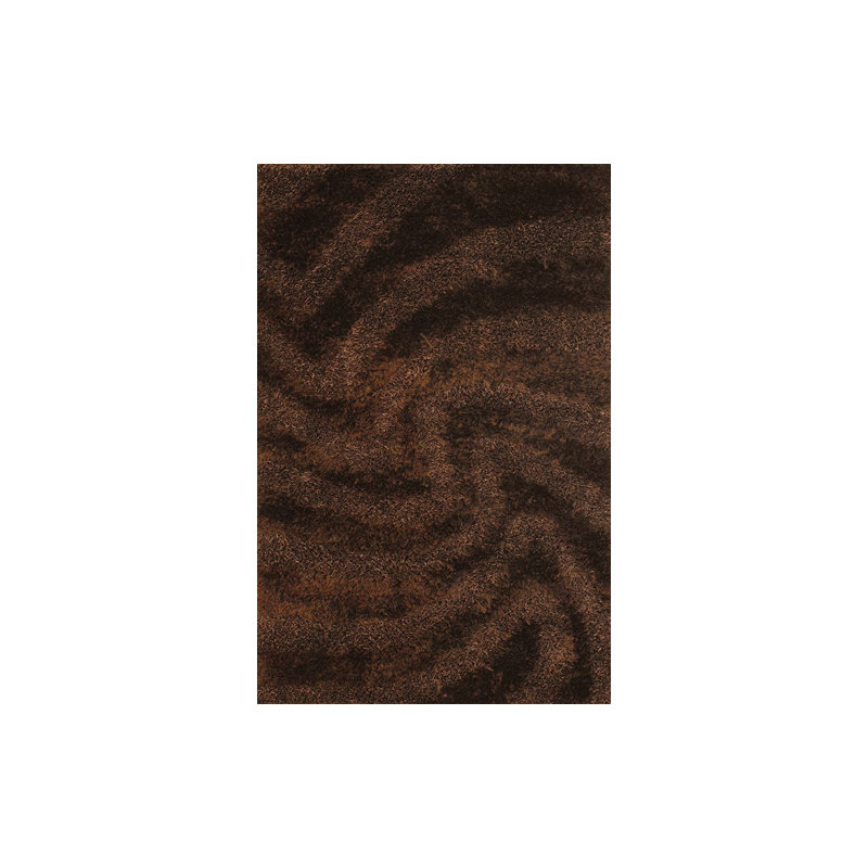 Fola Abstract Area Rug in Brown, Rectangle 2' x 3'