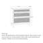 Commode 3 tiroirs Chic Rattan, boutons en laiton
