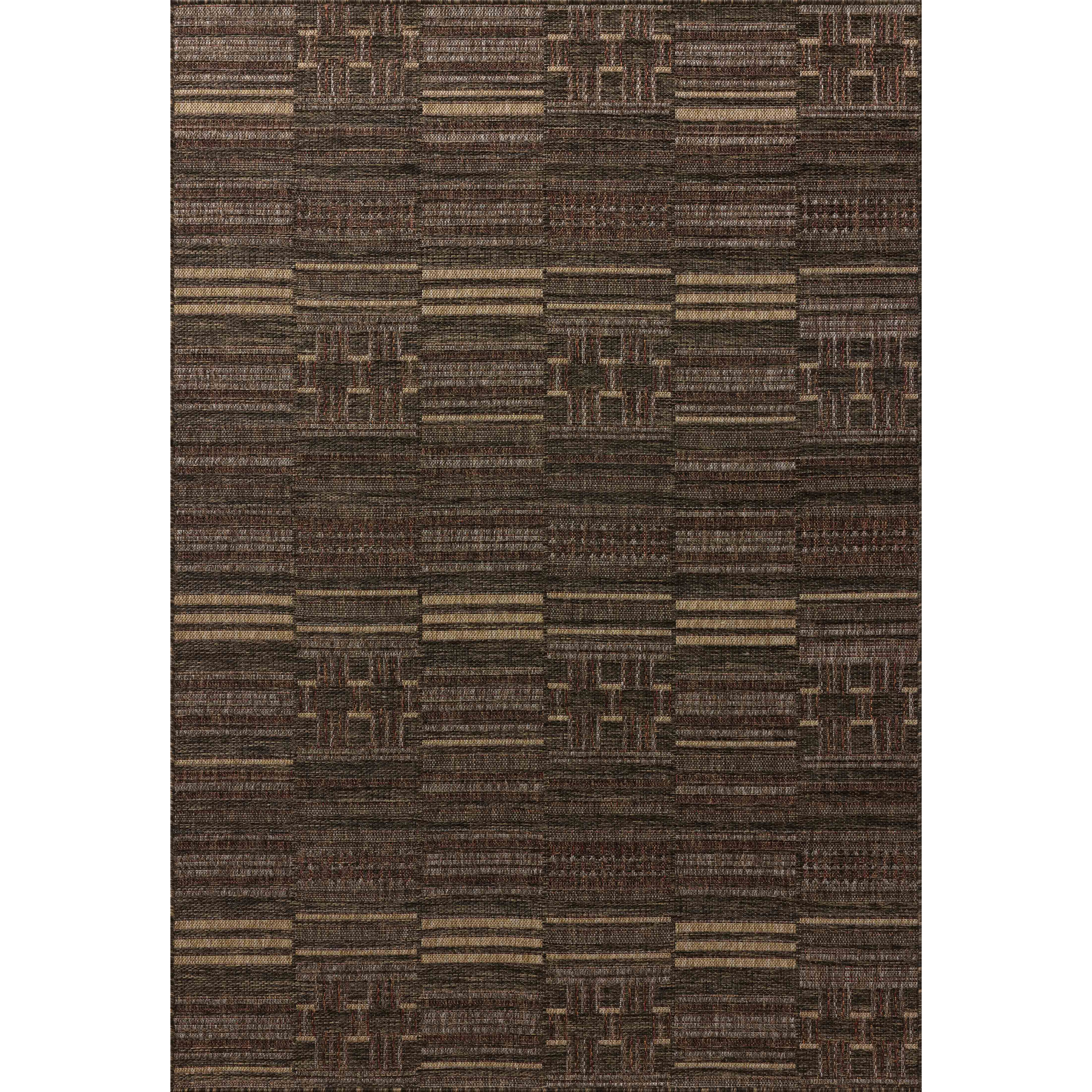 Gracie Oaks Altia Spice / Tobacco Indoor / Outdoor Area Rug, Rectangle 3'6" x 5'6"