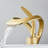 Bathroom Sink Faucet Waterfall Single Lever One Hole Vanity Basin Brass Creative Hollowed Design Tap Waterfall-105706966