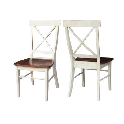Bellmead Solid Wood Cross Back Side Chair