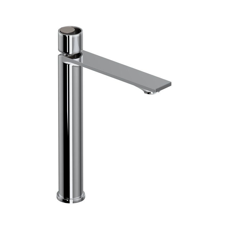 Eclissi Single Handle Tall Lavatory Faucet, Polished Chrome/Satin Nickel