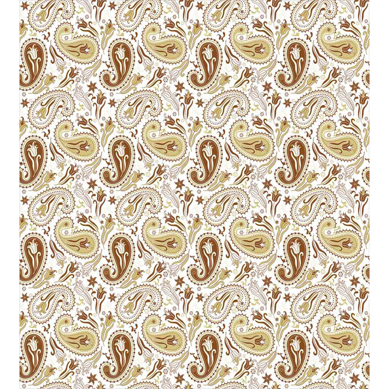 Traditional Polyester Paisley Duvet Cover, Twin Duvet Cover + 1 Sham